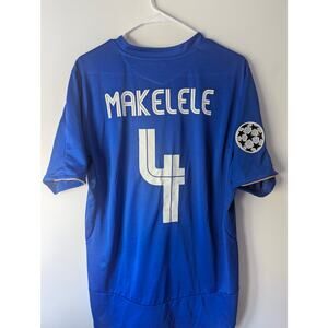 Chelsea Makelele 2005/06 Home Jersey Large UCL Fully Patched Umbro